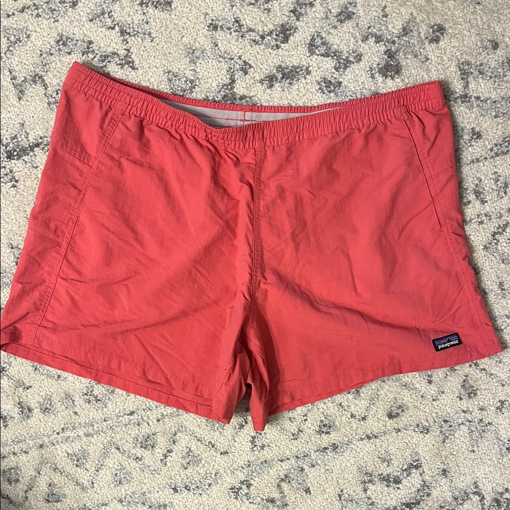 Patagonia Women's Vibrant Coral Athletic Shorts - Picture 1 of 2